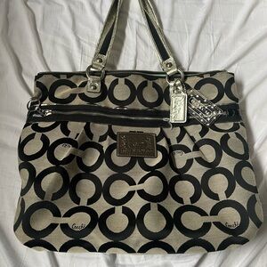 Coach poppy tote bag